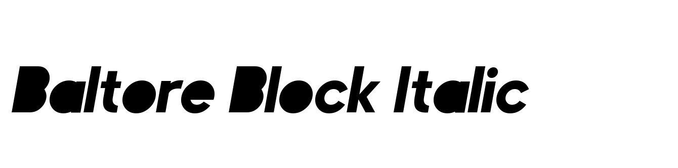 Baltore Block Italic